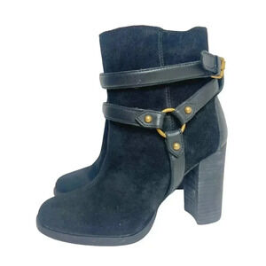 UGG Dandridge Black Suede Harness Boot Women's Size 6